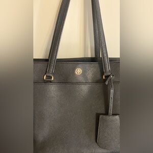 Tory Burch Robinson Tote Leather Women's Bag -Black